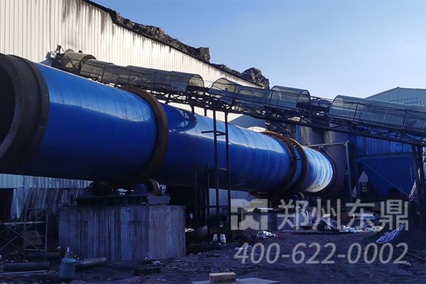山西大同環(huán)保煤泥烘干機設備安裝現(xiàn)場