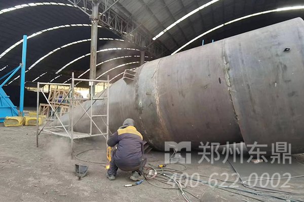 內(nèi)蒙古伊旗煤泥烘干機設備安裝現(xiàn)場