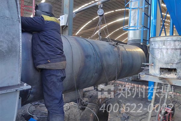 山西運城300噸煤泥烘干機項目施工現(xiàn)場實拍